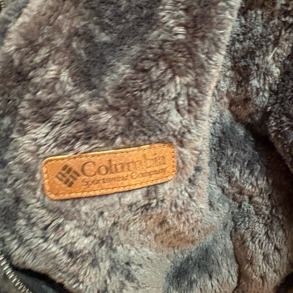 Columbia Gray Fleece Jacket - Picture 2 of 4